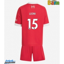 Liverpool Giovanni Leoni #15 Hjemmedraktsett Barn 2025-26 Kortermet (+ Korte bukser)